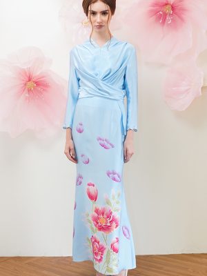 TIE BATIK IN SOFT BLUE